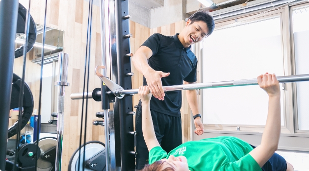 二人三脚のトレーニング